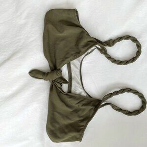 Urban Outfitters Olive Green Bikini Top